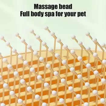 Щетка для кошек и собак Самоочищающаяся расческа для удаления шерсти домашних животных Щетка для собак и кошек Инструменты для ухода за домашними животными Расческа для удаления шерсти для домашних животных Чистящие средства для домашних животных жёлтый