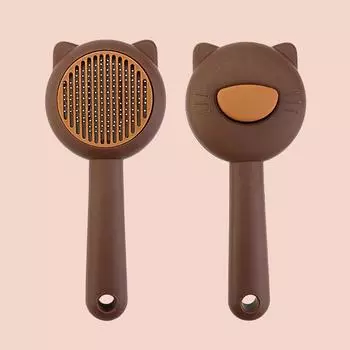 Щетка для кошек, самоочищающаяся пуходерка для собак, кошек, удаление спутанной шерсти, массажная щетка для чистки шерсти домашних животных, расческа, аксессуары для домашних животных