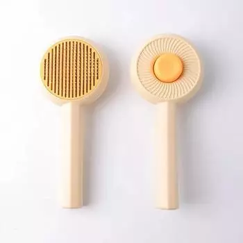 Щетка для кошек, самоочищающаяся пуходерка для собак и кошек, массажер для удаления спутанной шерсти, расческа для шерсти домашних животных, инструменты для щетки для шерсти, аксессуары для домашних животных синий