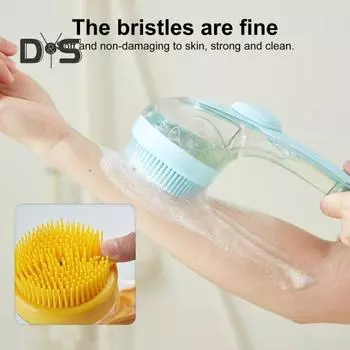 Щетка для купания домашних животных Мягкая силиконовая головка щетки с отверстием для подвешивания Щетка для кошек и собак Эргономичная ручка Расческа для собак красный