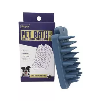 Щетка для купания домашних животных, щенков, собак, кошек, резиновая расческа, щетка для удаления шерсти, перчатка для чистки и груминга, массажный инструмент для ухода за шерстью домашних животных, аксессуары для домашних животных as the picture