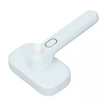 Щетка для линьки питомцев самоочищающаяся ионная гребенка с массажным эффектом для ухода за шерстью синий