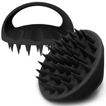 Щетка для массажа головы Ithyes, щетка для шампуня, мужская и женская щетка для головы, спа-щетка для рук, профессиональная щетка для массажа головы (черный) 1 кусок