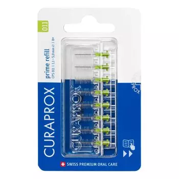 Щетка для межзубных промежутков CURAPROX CPS Prime Start CPS 11 8 сменных насадок (зеленый)
