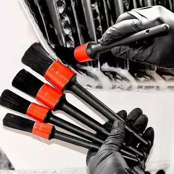 Щетка для мойки автомобиля, небольшие инструменты для чистки салона автомобиля, щетка для чистки воздуховыпускного отверстия кондиционера красный