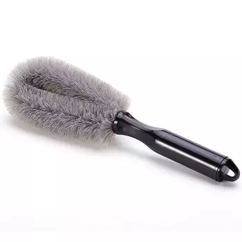 Щетка для мойки автомобиля, щетка для шин, мягкая щетина, щетка для деталей, небольшой инструмент для очистки автомобиля, пластиковая щетка высокого качества 27cm7cm чёрный