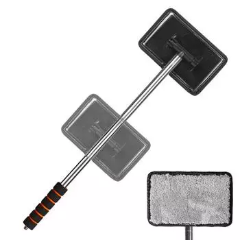 Щетка для мытья автомобиля Инструмент для удаления пыли с эргономичной длинной ручкой Бытовые щетки для чистки стекол Автомобильные аксессуары синий