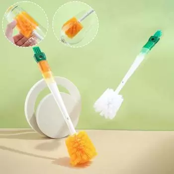 Щетка для мытья бутылочек 5 в 1, многофункциональная щетка для мытья детских сосок, стеклянных стаканчиков, домашний инструмент для очистки теплоизоляционных стаканчиков