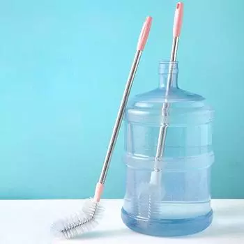 Щетка для мытья бутылок из нержавеющей стали, устойчивая к царапинам серый