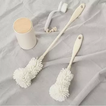 Щетка для мытья бутылок с длинной ручкой: Губка для чистки чашек от пятен чая без мертвых углов