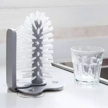 Щетка для мытья чашек, очиститель для стекол, ленивые бутылки, щетка для мойки, кухонные принадлежности, 2 в 1, кружка для напитков, винная присоска, щетка для чистки, гаджеты