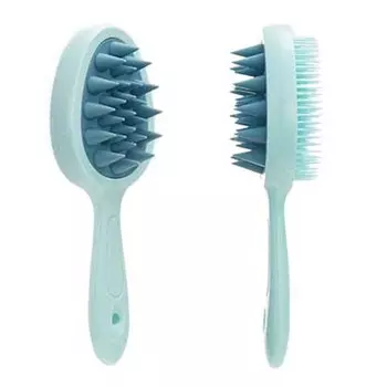 Щетка для мытья головы Щетка для шампуня Уход за волосами Массажная щетка для кожи головы Расческа для мытья волос Душ розовый