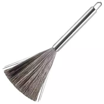 Щетка для мытья кастрюль из нержавеющей стали 304, многофункциональная кухонная проволочная щетка, щетка для мытья кастрюль из нержавеющей стали серебряный