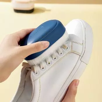 Щетка для мытья одежды Многофункциональная мягкая меховая щетка для обуви Бытовая минималистичная щетка для стирки Чистящие средства белый