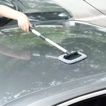Щетка для мытья окон Yousheng, инструмент для мытья лобового стекла с длинной ручкой, не оставляющая царапин, высокоабсорбирующая, быстросохнущая, щетка для удаления грязи, моющиеся салфетки Sets