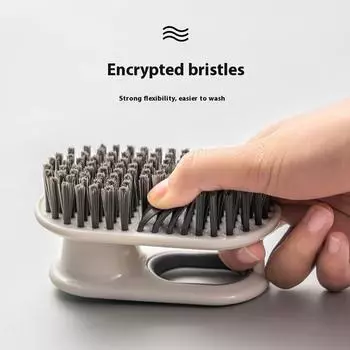 Щетка для мытья посуды, многофункциональные чистящие средства, щетка для мытья обуви и одежды, жесткая щетина, чистка кухонных щелей серый белый
