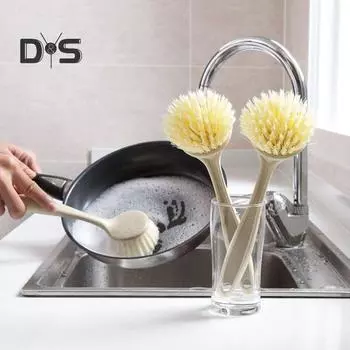 Щетка для мытья посуды с длинной ручкой, инструмент для чистки столешницы кухонной раковины