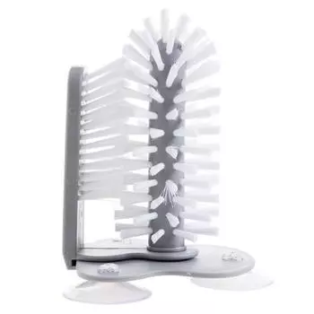 Щетка для мытья стаканов на присоске, пластиковая, съемная, вращающаяся, для мытья стаканов на стене, для пивных бокалов