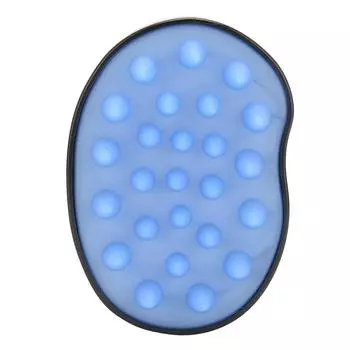 Щетка для мытья волос Hesd Массаж кожи головы Отшелушивание Удаление перхоти Силиконовая щетка Черный чёрный