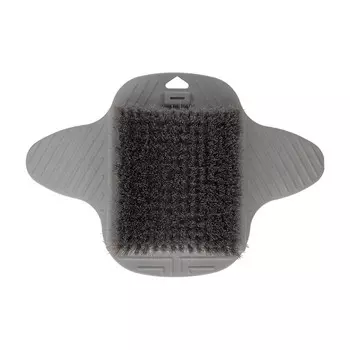 Щетка для ног с присоской, настенная, для чистки подошв, массажная, отшелушивающая, серая серый