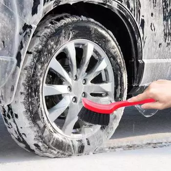 Щетка для обода автомобильных шин, щетки для чистки ступицы колеса, аксессуары для детализации автомобильных колес, инструмент для автоматической мойки черных шин красный