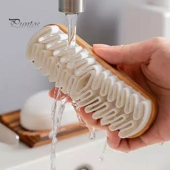 Щетка для обуви из 2 предметов, деревянная основа, мощная чистящая сила, мягкая щетина, эргономичная ручка, щетка для чистки обуви, инструмент для чистки обуви 2pcs