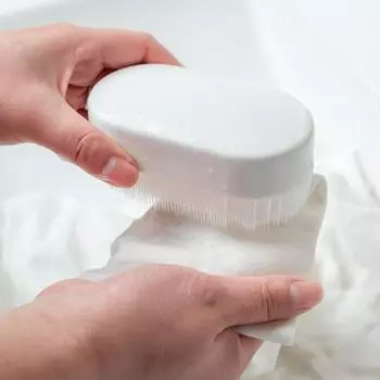 Щетка для обуви Многофункциональная нескользящая глубокая чистка с мягкой плотной щетиной Бытовая щетка для стирки белья для ежедневного использования белый