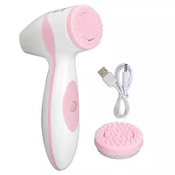 Щетка для очищения лица Электрическая вращающаяся силиконовая щетка для лица Перезаряжаемая Глубокое очищение Мягкое