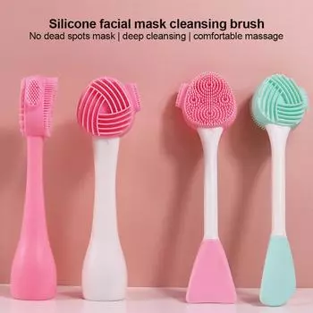 Щетка для очищения лица Силиконовая массажная щетка для лица Отшелушивающее очищающее средство для лица