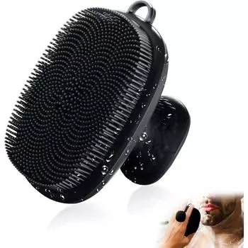 Щетка для очищения лица Силиконовая щетка для умывания лица Ручная водонепроницаемая очищающая щетка для ухода за кожей лица для очищения и отшелушивания 1-pack