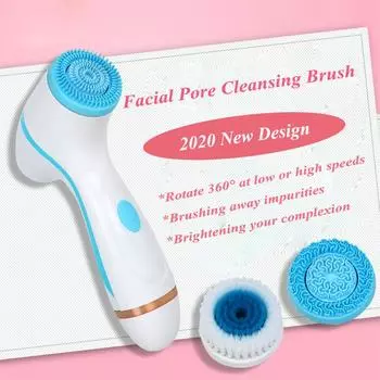 Щетка для очищения лица Sonic Face Spin Brush Set Galvanica Facial Spa System For Skin Deep Cleansing Remove Blackhead Machine