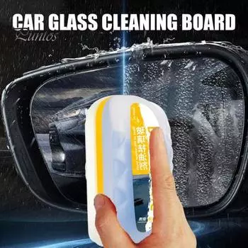 Щетка для очистки автомобильной масляной пленки, легкое применение, водонепроницаемое, прозрачное, гидрофобное покрытие для стекол, средство для удаления масляной пленки жёлтый