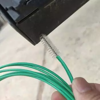 Щетка для очистки дренажной трубы Skylight длиной 3 метра, насос для фильтрации воды, шланг для воздушной трубки Lily Pipe из нержавеющей стали, щетка для чистки зелёный