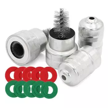 Щетка для очистки кабеля от грязи и коррозии и антикоррозионные шайбы