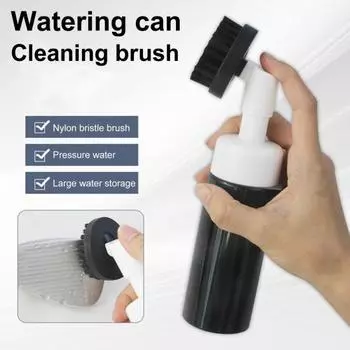 Щетка для очистки клюшек для гольфа, щетка для воды для гольфа с бутылкой-прессом 160 мл и выдвижным зажимом для гольфа черный белый