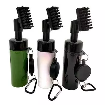 Щетка для очистки клюшек для гольфа с выдвижным зажимом, водонепроницаемая щетка для гольфа белый