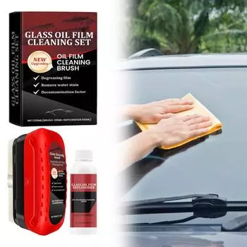 Щетка для очистки масляной пленки, доска для очистки стекла с жидкостью, предотвращает дождь и туман, щетка для очистки стекла, инструмент для очистки лобового стекла CHINA