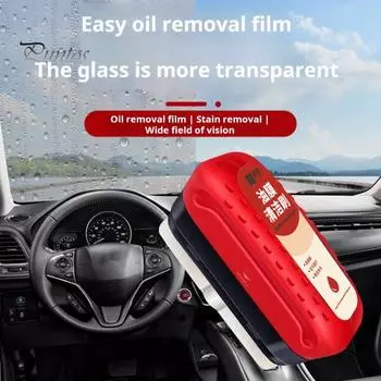 Щетка для очистки масляной пленки на стекле автомобиля, антизапотевающее гидрофобное покрытие для лобового стекла, долговечная защита без разводов, чистящая доска красный