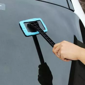 Щетка для очистки окон Hanmade, стеклоочиститель, демистер лобового стекла, 1 шт., инструмент для очистки, щетка для очистки стеклоочистителя, микрофибра, инструмент для протирки стеклоочистителя, простой в использовании, многоразовый