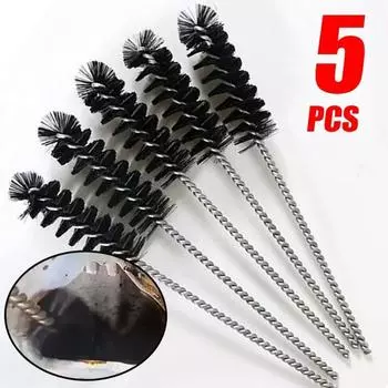 Щетка для очистки отложений углерода в автомобильном клапане Инструменты для очистки воздухозаборника двигателя Щетка для цилиндра камеры сгорания Многоразовая нейлоновая щетка