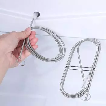 Щетка для очистки отверстий холодильника с длинной ручкой 150 см, дренажная щетка для холодильника, соломенная щетка, гибкая мягкая бытовая драга для холодильника, инструменты 1M