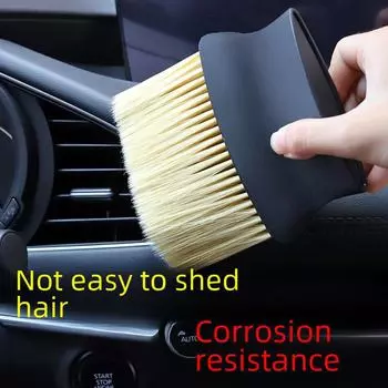 Щетка для очистки пыли в салоне автомобиля и вентиляционных отверстий - мягкая и эффективная чёрный