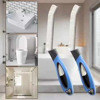 Щетка для очистки щелей с жесткой щетиной, многофункциональная щетка для чистки зазоров с нескользящей ручкой, щетка для оконных зазоров, инструмент для чистки автомобиля королевский синий