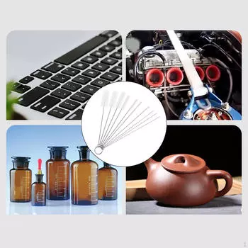 Щетка для очистки соломинок для очистки пыли для домашней кухни Type1 Black