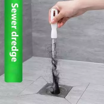 Щетка для очистки труб и канализации, специальный инструмент, артефакт, ванная комната, слив в полу, щетка для чистки волос 60cm