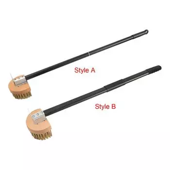 Щетка для пиццы Медная щетка Аксессуары для пиццы Чистка гриля Кухни Длинная ручка для барбекю Пицца Каменная щетка Инструменты для чистки
