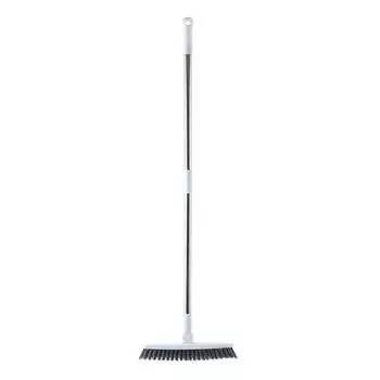 Щетка для пола Эргономичный дизайн Сверхпрочная щетка для пола с длинной ручкой и V-образной головкой Многоцелевое чистящее средство белый