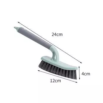 Щетка для пола, мытье стен в ванной, унитаз, плитка, угловая щелевая щетка, чистящие инструменты зелёный