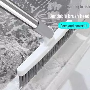 Щетка для пола с жесткой щетиной для чистки плитки в ванной комнате, проникает в углы и щели, не имеет мертвых углов, идеально подходит для пазов.