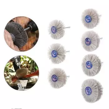 Щетка для полировки мебели с хвостовиком 6 мм, зернистость 80-600, полировка цветочных головок, деревянная мебель 320 mesh